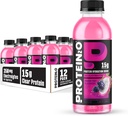 Protein2o Hydration Drink - 2-in-1 液体クリアウィープロテイン アイソレートと電解液ドリンク - 15g プロテイン、ビタミンB5、B6 - ポストワークアウトの回復 - 16.9 Fl Oz - 12 カウントドラゴンフルーツブラックベリー