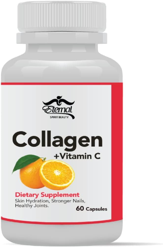 Eternal- Colageno Hidrolizado Con Vitamina C - Colageno Natural para La Cara Y Piel - 60カプチュラ