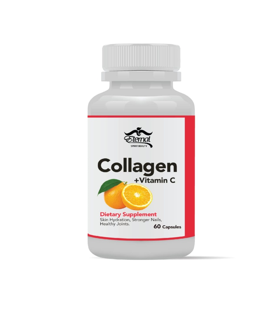 Eternal- Colageno Hidrolizado Con Vitamina C - Colageno Natural para La Cara Y Piel - 60カプチュラ