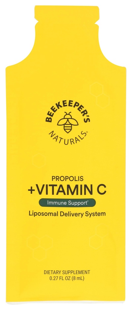 ビタミンCシングル、0.27 FzとBeekeepersナチュラルズプロポリスLiposomal