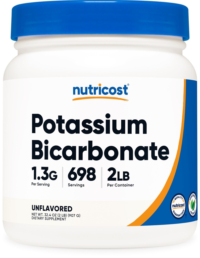 Nutricostカリウムビカーボネートパウダー2 LB - グルテンフリー、非GMO