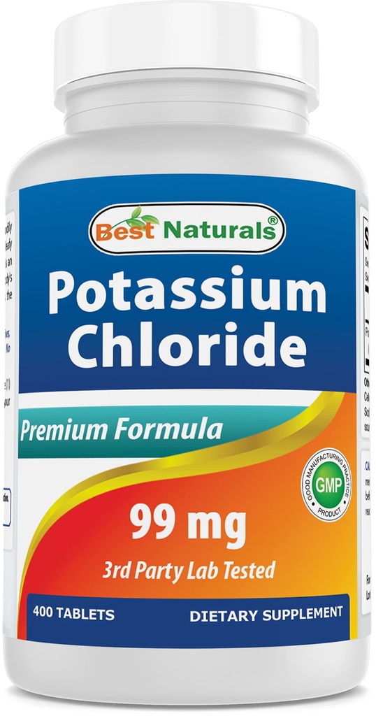 最もよいNaturalsの塩化カリウムの補足99mg 400のタブレット-テストされる3rd党実験室