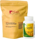 Rachel's Tea and Candida Support: 30 Day Supply Turmeric、ワイルドヤム、ジンジャー、ペパーミント、フェンネル、スリッパエルム+カンジダサポートカプセル
