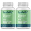BESTVITEクロムピコリン酸塩1000mcg (480 ベジタリアンカプセル) (240 x 2) - ない Stearates - Dicalcium 隣酸塩なし - ビーガン - グルテンフリーグルテンフリーグルテンフリー - GMO