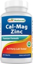 #1 ベストナチュラルズによるCAL MAG ZINC - エッセンシャルミネラルコンプレックス - 米国ベースGMP認定施設と純度のためにテストされたサードパーティ製。 保証!! 180錠