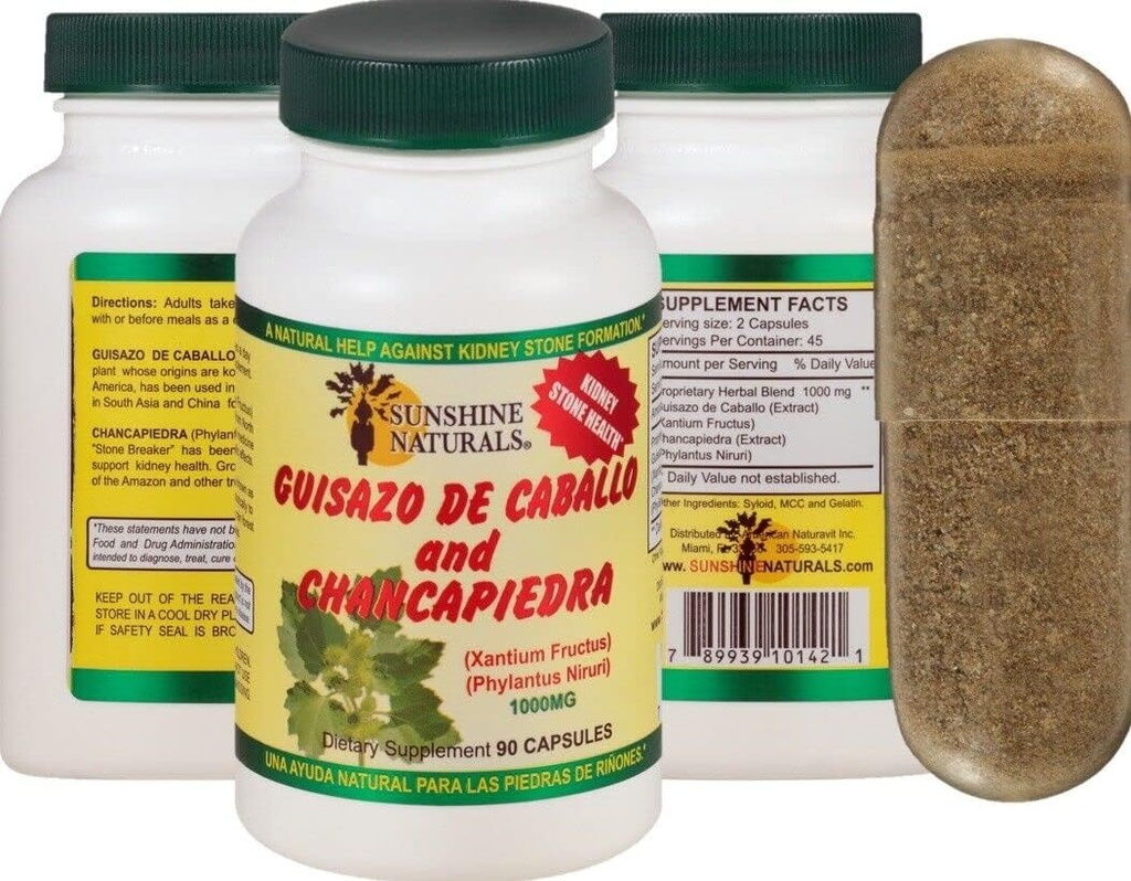純粋なCHANCAPIEDRA サンシャイン・ギサゾ・デ・カボロとチャンカ・ピエドラ90キャップ+POTENTE