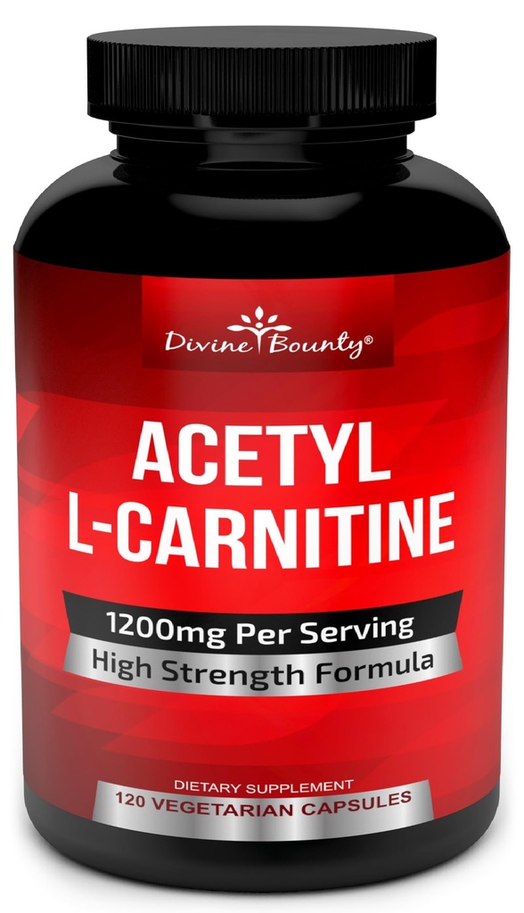 ダイバイン・ボウンティ・アセチルL-カルニチンのカプセルのサービングごとの1200mg - Lカルニチンの補足120のベジタリアンのカプセル