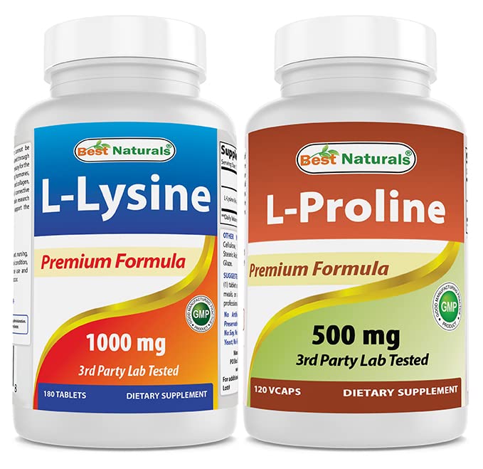ベストナチュラルL-リジン1000mg&L-プロリン500mg