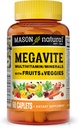 MASON NATURAL Vitamin Megavite Fruits and Veggies Mineral Formula, 60 Count
