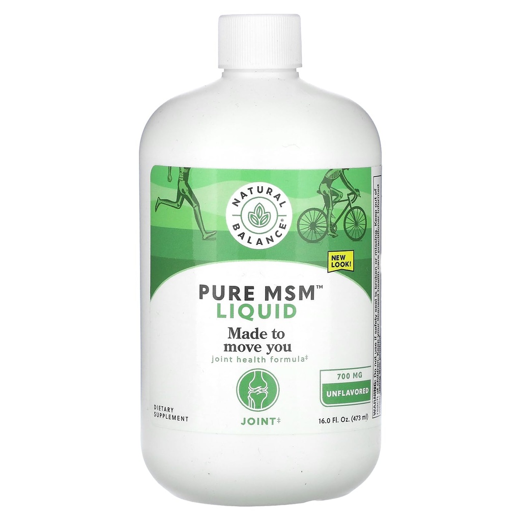 自然なバランスの純粋なMSMの液体- 700のmg -非flavored -共同サポート補足-純度および効力のために確認される実験室- 60日の返金保証- 48のサービング、16のFl。Oz。