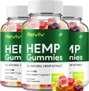 Reviv Hemp - Hemp Seed Extract RevivHemp Gummies Tinnitus Herbal Supplement、健康とウェルネスサポート、すべての自然なReviv Gummy(3パック - 180グミ)