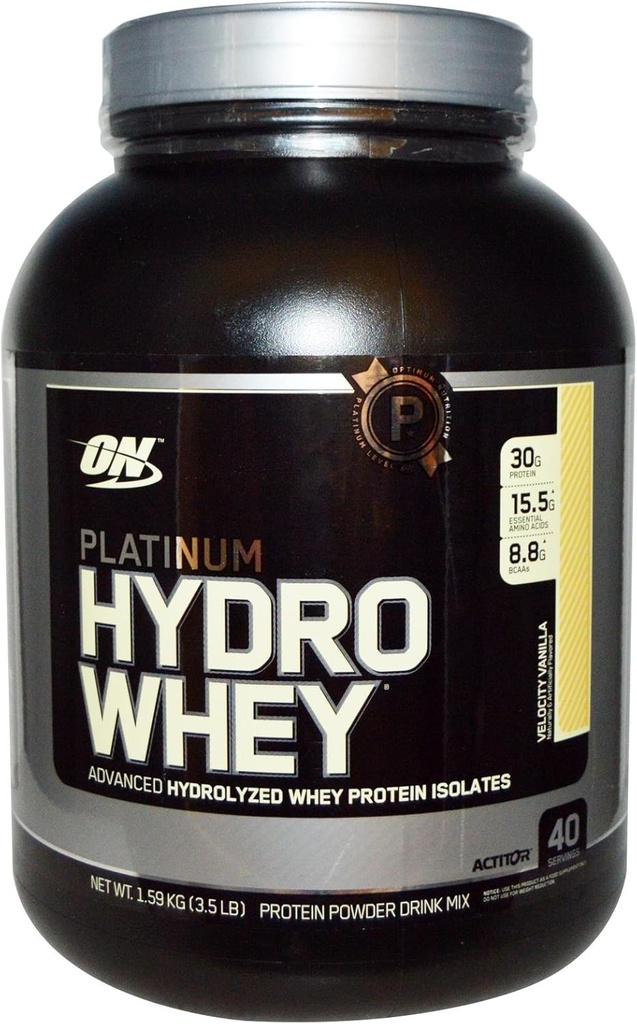 最適栄養物100%プラチナ水牛Velocityバニラ3.5lb プロテイン