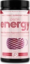 Perk Energy Original White Chocolate Peppermint Pretzel Drink Mix (20 Servings) - Gluten Free, Soy Free, Peanut Free