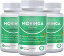 Pure Moringa Powder Capsules, 800mg Moringa Capsules - Contains Essential Vitamins and Amino acids, Nutritional Supplements, Strengthens The Immune System (3Pcs)
