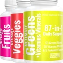 SHIZAM スーパーグリーンフルーツ&ベジギーカプセル | スーパーフード デイリー スーパーグリーン ブレンドフルーツ&野菜 サプリメント | フルーツと野菜 サプリメント パウダー アルト | オーガニック スーパーグリーン スーパーフード 野菜