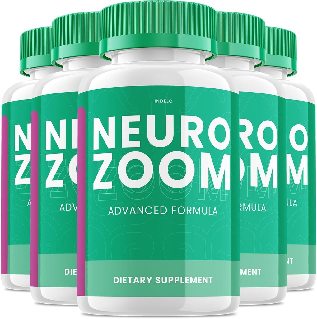 (5パック) Neuro Zoom Brain Boost Supplement、Neuro Zoom Advanced Memory Support Formula、Neuro Zoom Pills Nootropic、NeuroZoomのレビュー(300カプセル)