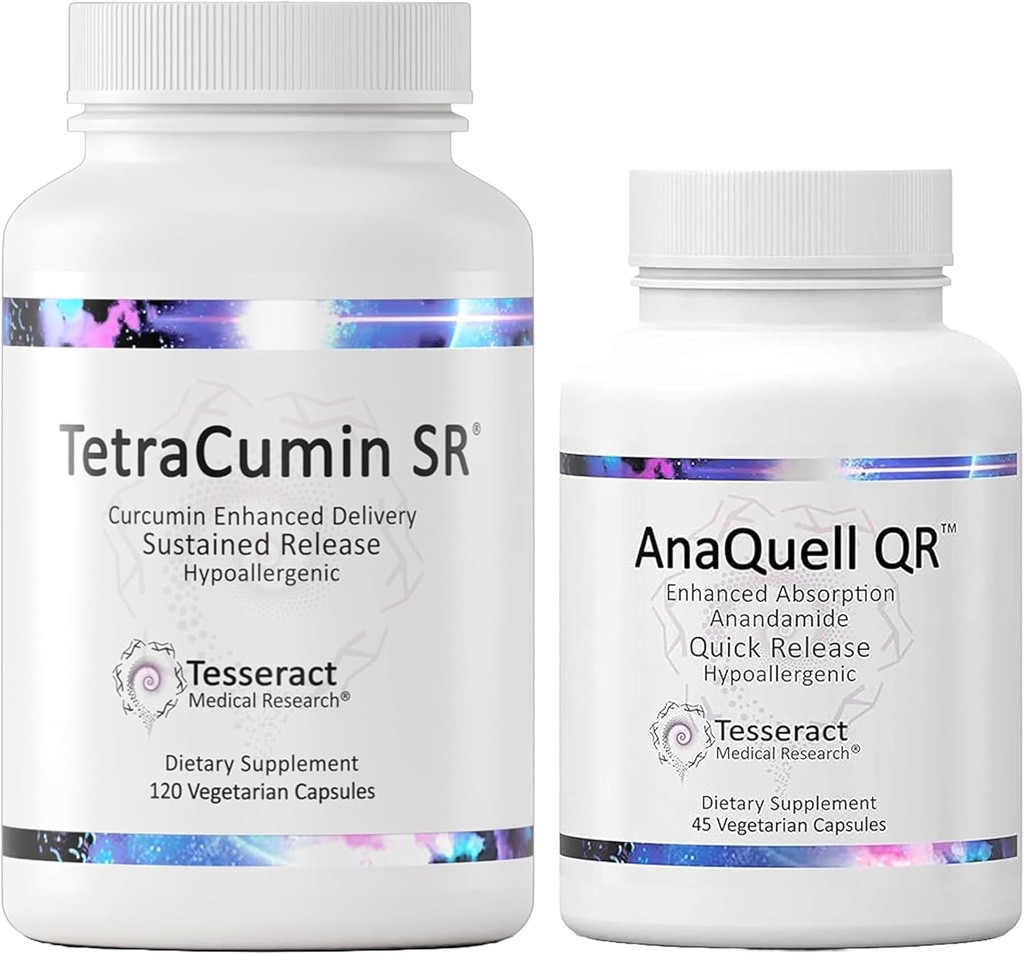 Tesseractの医学の研究のTetraCumin SRの共同サポート補足及びAnaQuell QRの圧力救助及び気分サポート補足