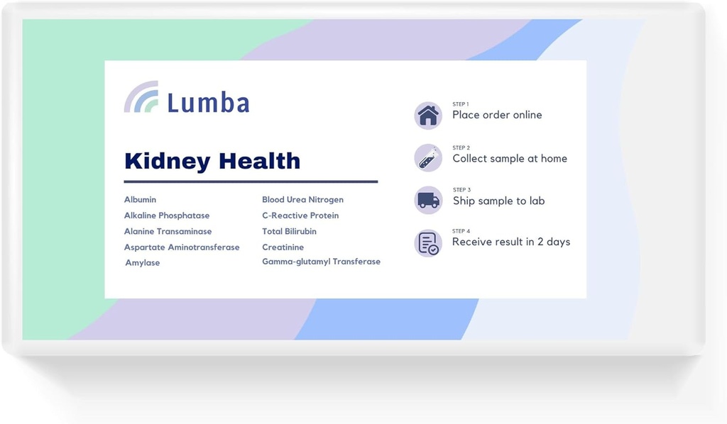 Kidney Health | at-Home Kit で 10 エッセンシャル 腎臓 生物マーカーとキー 酵素を評価する | CLIA 認定ラボ | 2 日間オンライン結果