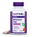 Natrol の速い分解の Melatonin 1 の mg、残りの睡眠のための補足、大人のための睡眠サポート、200 のいちご風味を付けられた Melatonin のタブレット、200 日の供給まで