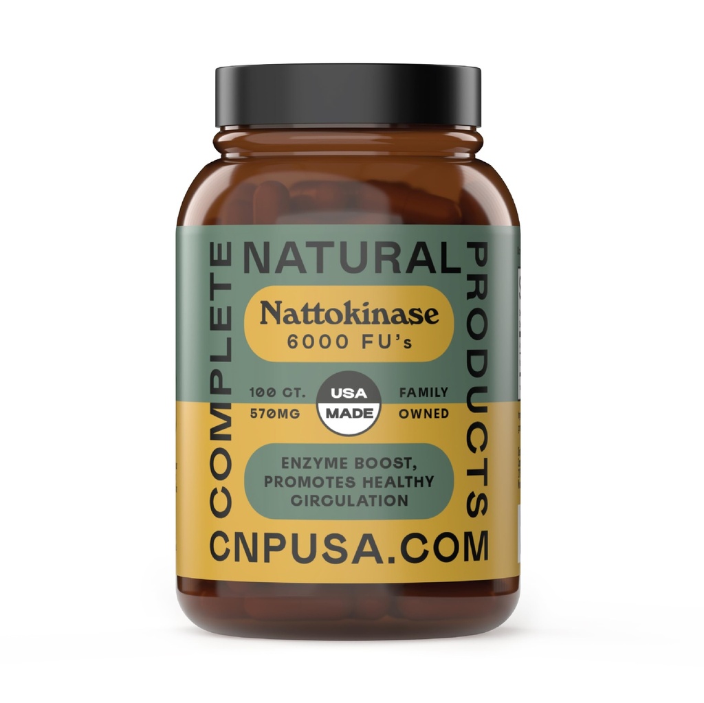 完全な自然なプロダクトNattokinaseのカプセル- 100の計算570Mg 6000Fu'Sのサポート健康な循環、Nattoの酵素、グルテンフリー、純粋な大豆の酵素、ビーガン、非GMO