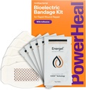 PowerHeal の傷の心配及び速い Healing のための生物電気包帯のキット– 5 層 w/バイオ電気パッド、吸収性パッド、接着剤 + 傷のハイドロゲル–のための切口、研摩剤、まめ、焼跡– 5 パック、2.3" x 3.5"