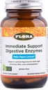 Flora - Immediate Support Digestive Enzymes - Supports Lactose Digestion, Bloating, Heartburn & Gas - Contains 7 Enzymes - Gluten-Free - 60 Vegetarian Capsules