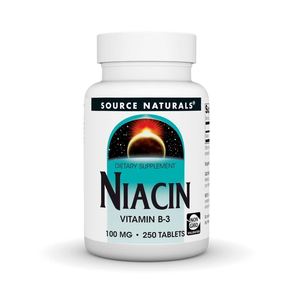 源のNaturals Niacin、ビタミンB-3、非GMO、100のmg - 250のタブレット