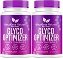 (2パック)GlycoEase Glyco Optimizer - 公式GlycoEase Pillsナチュラルサプリメントサポート、Glycoease Premiumナチュラルカプセル、Glycoeasアドバンストフォーミュラレビュー、2ヶ月60カプセル