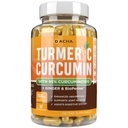 DACHAのTurmeric Curcuminの補足- 2250mgの共同サポートは黒いペッパーのジンジャー95% CurcuminoidsのカプセルとTurmericを補います