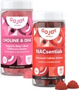 NAC 600mg +コリン&DHAグミーバンドル - 毎日のウェルネスのための栄養サポート