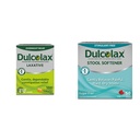 Dulcolaxの興奮剤の乳剤の乳剤のタブレット(100の計算)は一晩の便秘の救助、Bisacodyl 5mg及び便の軟化剤の乳剤の液体のゲルのカプセル(50ct)の穏やかな救助、Docusateナトリウム100mgに与えます