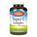 Carlson - Super-C Complex、ビタミンC + Bioflavonoids、免疫機能&最適なウェルネス、抗酸化剤、250ベジタリアンタブレット