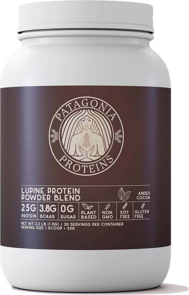 パタゴニア、25g、110 Cal、3.8g BCAAs、植物ベースの、非GMO、砂糖無料、大豆フリー、グルテンフリー(アンデスココア、30サービング)で収穫ビーガンタンパク質