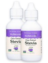 NuNaturals 明確なエキス NuStevia、植物ベースの甘味料、2 oz、2 のパック、プラスチック