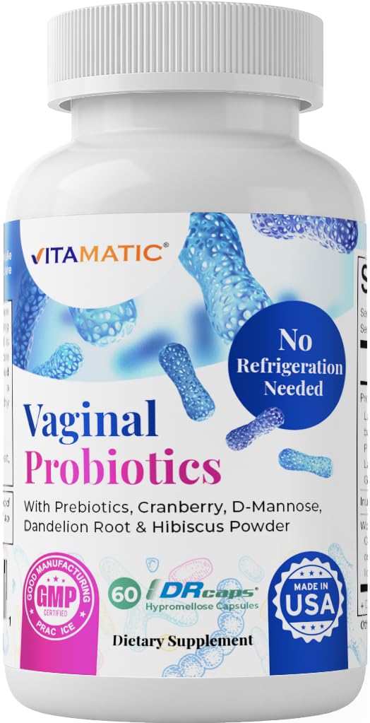 Vitamaticの腟のプロバイオティックス Prebiotics 及び Probiotics の女性の pH のバランス及び臭気制御のための 20 億 - クランベリー、D マンノーズ、Hibisucs 及び Dandelion と作られる