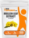 BulkSupplements.com Mulleinリーフエキス - Verbascum Thapsus、Mulleinサプリメント - 免疫サポートのためのハーブサプリメント - グルテンフリー、1g/サービング、1kg(2.2ポンド)(1パック)
