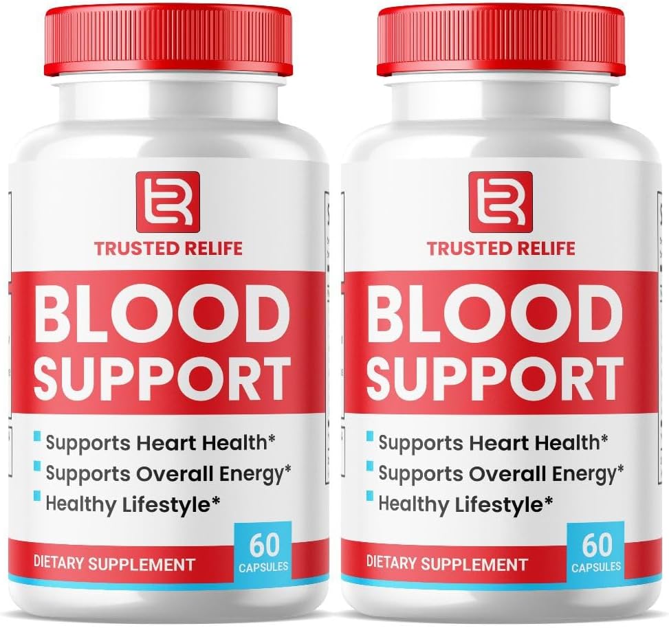 (2 Pack) Trusted Relief Blood Support Capsules, Trusted Relief Capsules All Natural Formula for Stable Levels & Healthy Circulation, Premium Supplement (120 Capsules)