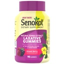 Senokot の食事療法の補足の Laxative のガミー、自然な Senna のエキス、Gentle、Occasional の便秘からの一晩の救助、混合された果実味、90 の計算
