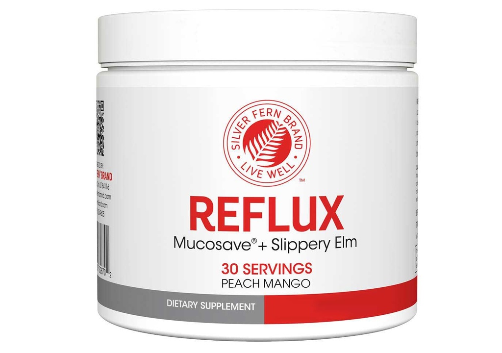 リフラックス消化サプリメント - ピーチマンゴーフレーバー - 各チューブ = 30 Scoops = 30 摂食 - Mucosave FGとSlippery Elm Bark(1 tub)
