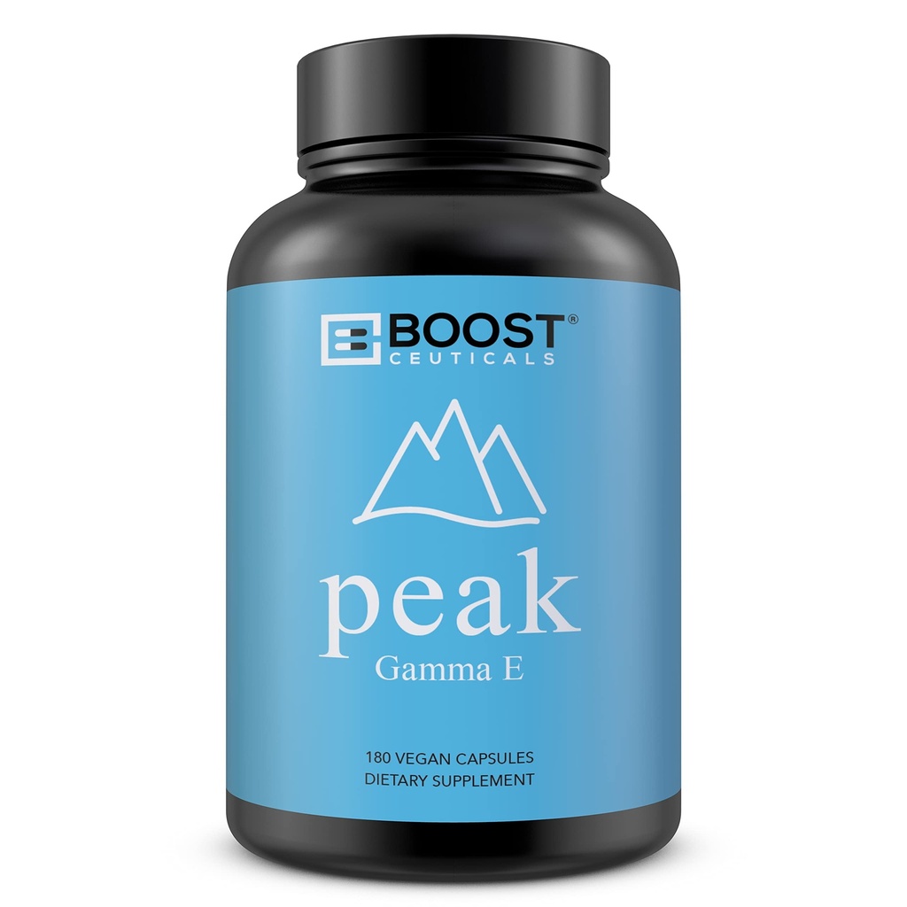 BoostCeuticals ヴィーガン ビタミン e Gamma トコフェロール |180mg ガンマ e パー サービング | 抗酸化免疫サポート | 非 GMO 無 マグネシウム ステアレート いいえ サイリカ グルテンフリー | 180 カプセル