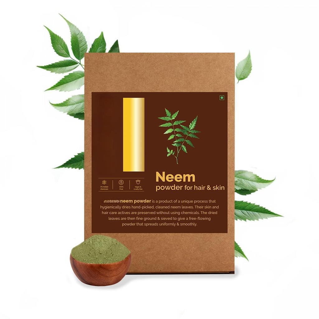 Neem Leaf Powder, 100% Pure & Natural, Hygienically Dried, Pack For Healthy Scalp & Strong Hair - 100 Grams