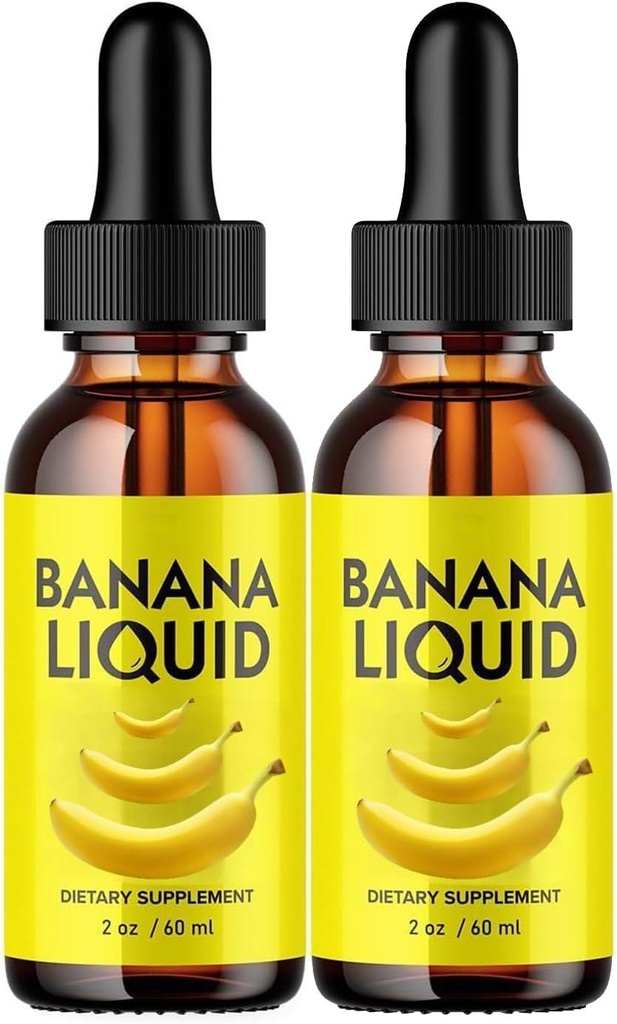 Banana Supplement Liquid Original 60ml Banana Extract Liquid for Women Gut Health 2 Pack