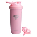 Smartshake DCのCOMICSはステンレス鋼の蛋白質のシェーカーのびん900のmlを補強します  30のoz - Leakproofねじオンのふた-BPAは放します–男女兼用 -非絶縁される-Supergirlのロゴ
