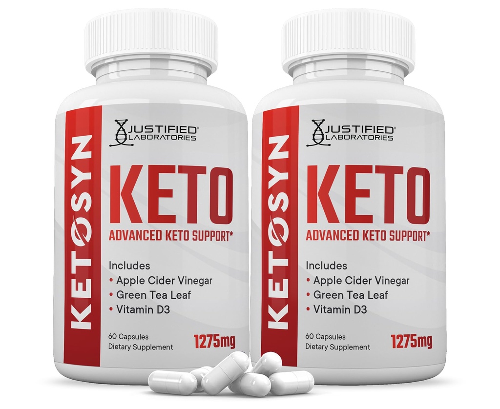 (2つのパック) Ketosyn Keto ACVの丸薬1275MG Ketoサポート ブレンドのカプセルはAppleのサイダーのVinegarの余分バージンのオリーブ オイルの粉の緑茶の葉120のカプセルと公式になされるケトACVのガミーに代わります