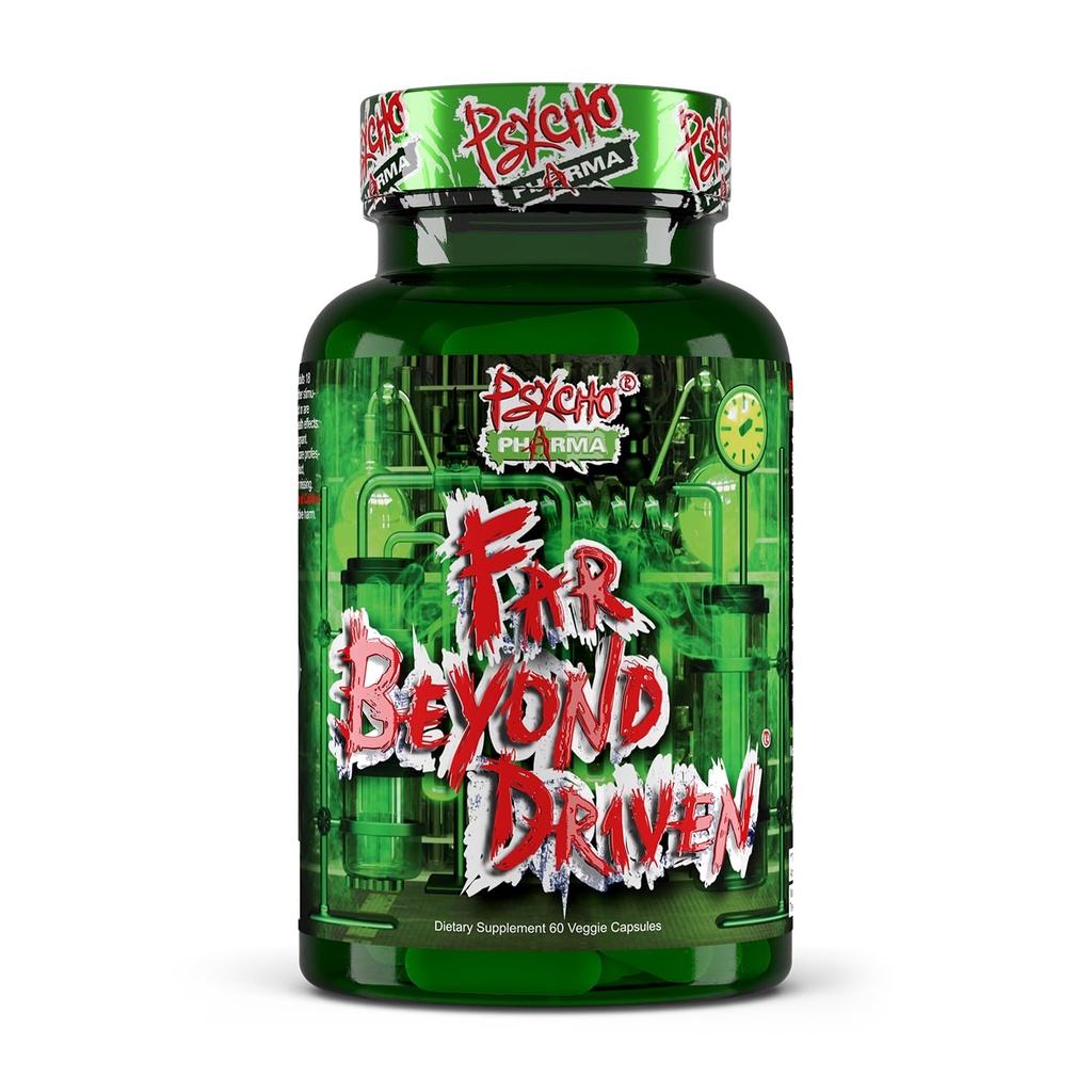 Psycho Pharma Far Beyond Drivenは、改良された焦点、肯定的な気分で焼くために高められたエネルギーのために運転しました。