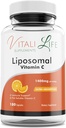 Vitali の生命 Liposomal のビタミン C、1400 の mg、180 のカプセル、アスコルビン酸、強力な酸化防止剤、免疫システム サポート、皮の健康のためのコラーゲンのブーストからの超高い吸収