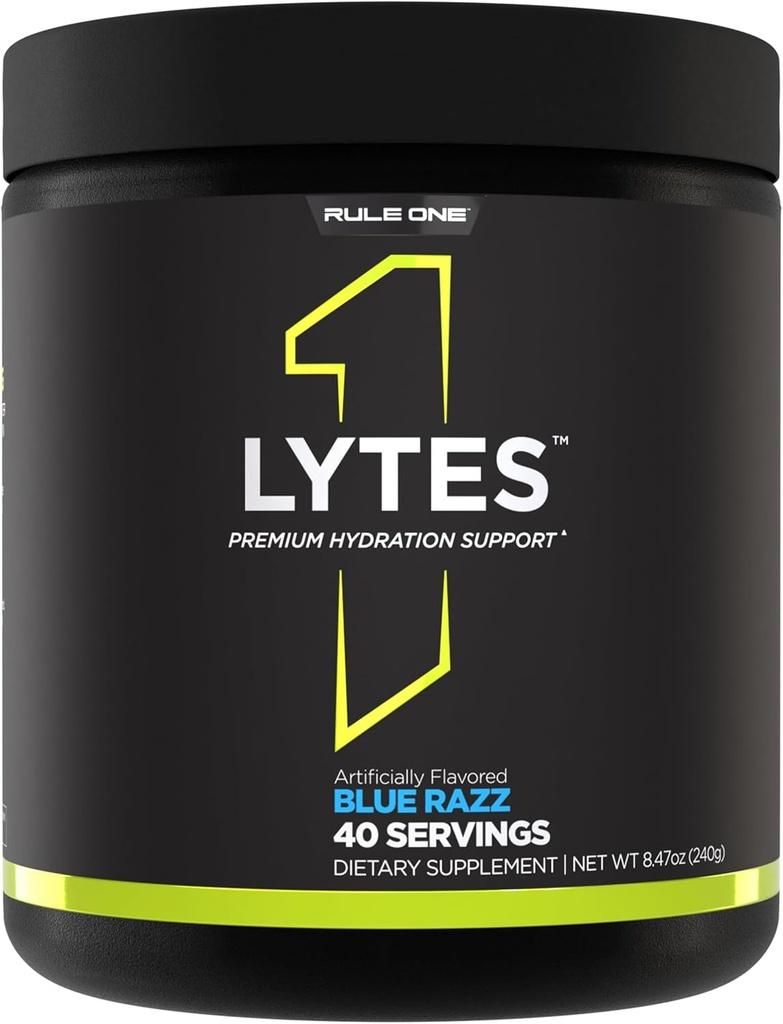 ルール1のLytes - シトルリン、ココナッツ水およびスイカの粉と高められる5つの電解質の鉱物を特色にするHydrationサポート ミックス、プラスの酸化防止ビタミンC (40のサービング、青いRazz)
