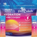 HydroMATE 電解液 パウダー パケット パイナップル ハイドレーション アクセラレータ 低糖分 回復熱帯ピニャコラーダ 16 棒