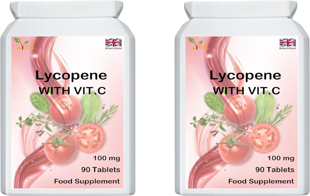 Ved Lycopeneの補足  100mg 90のタブレット(2のパック)