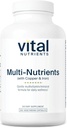 Vital Nutrients Multi-Nutrients 4 | Citrate/Malate Formula (with Copper and Iron) | Multi Vitamin/Mineral Formula with Potent Antioxidants | Bioavailable Form | Non-GMO | 180 Capsules
